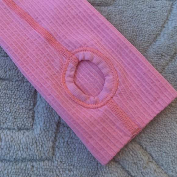 Lululemon Swiftly Tech Long Sleeve Shirt - Peach/Coral/Pink Colour - Picture 5 of 9